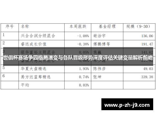 世俱杯赛场争四格局演变与各队晋级形势深度评估关键变量解析前瞻